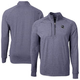 Seattle Seahawks Cutter & Buck Big & Tall Adapt Eco Raglan Quarter-Zip Jacket - Heather Navy discount