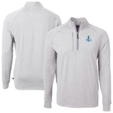 Detroit Lions Cutter & Buck Big & Tall Adapt Eco Raglan Quarter-Zip Jacket - Heather Gray sale