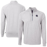Minnesota Vikings Cutter & Buck Big & Tall Adapt Eco Raglan Quarter-Zip Jacket - Heather Gray sale