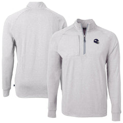 Minnesota Vikings Cutter & Buck Big & Tall Adapt Eco Raglan Quarter-Zip Jacket - Heather Gray sale