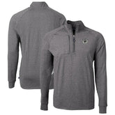 Las Vegas Raiders Cutter & Buck Big & Tall Adapt Eco Raglan Quarter-Zip Jacket - Heather Black online