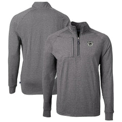 Las Vegas Raiders Cutter & Buck Big & Tall Adapt Eco Raglan Quarter-Zip Jacket - Heather Black online