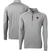 Chicago Bears Cutter & Buck Big & Tall Adapt Eco DryTec Raglan Quarter-Zip Jacket - Gray on sale