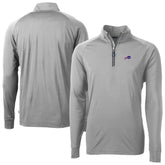 Buffalo Bills Cutter & Buck Big & Tall Adapt Eco DryTec Raglan Quarter-Zip Jacket - Gray on sale