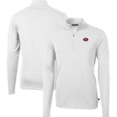San Francisco 49ers Cutter & Buck Big & Tall Virtue Eco Pique Quarter-Zip Jacket - White on sale