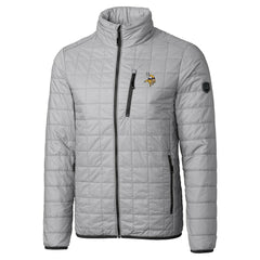 Minnesota Vikings Cutter & Buck Big & Tall Rainier PrimaLoft Eco Insulated Full-Zip Hoodie Puffer Jacket - Gray sale