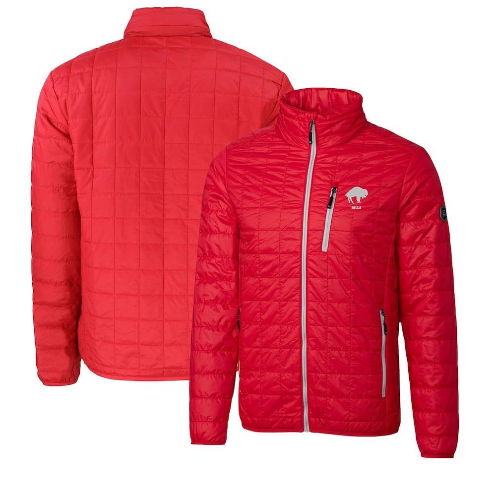 Buffalo Bills Cutter & Buck Big & Tall Rainier PrimaLoft Eco Insulated Full-Zip Puffer Jacket - Red on sale