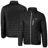 Baltimore Ravens Cutter & Buck Big & Tall Rainier PrimaLoft Eco Insulated Full-Zip Hoodie Puffer Jacket - Black for sale