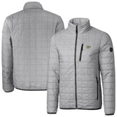 Green Bay Packers Cutter & Buck Big & Tall Rainier PrimaLoft Eco Insulated Full-Zip Hoodie Puffer Jacket - Gray outlet