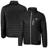 Green Bay Packers Cutter & Buck Big & Tall Rainier PrimaLoft Eco Insulated Full-Zip Hoodie Puffer Jacket - Black outlet
