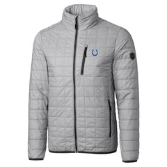 Indianapolis Colts Cutter & Buck Big & Tall Rainier PrimaLoft Eco Insulated Full-Zip Hoodie Puffer Jacket - Gray discount