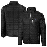 Indianapolis Colts Cutter & Buck Big & Tall Rainier PrimaLoft Eco Insulated Full-Zip Hoodie Puffer Jacket - Black cheap