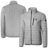 Green Bay Packers Cutter & Buck Big & Tall Rainier PrimaLoft Eco Insulated Full-Zip Puffer Jacket - Gray for sale