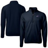 Buffalo Bills Cutter & Buck Big & Tall Cascade Eco Fleece Quarter-Zip Jacket - Navy cheap