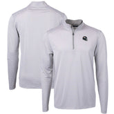 Denver Broncos Cutter & Buck Big & Tall Virtue Eco Pique Micro Stripe Tri-Blend Quarter-Zip Jacket - Gray outlet