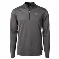 Detroit Lions Cutter & Buck Big & Tall Virtue Eco Pique Micro Stripe Tri-Blend Quarter-Zip Jacket - Black discount