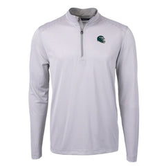 Philadelphia Eagles Cutter & Buck Big & Tall Virtue Eco Pique Micro Stripe Tri-Blend Quarter-Zip Jacket - Gray online