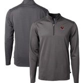 Washington Commanders Cutter & Buck Big & Tall Virtue Eco Pique Micro Stripe Tri-Blend Quarter-Zip Jacket - Black discount