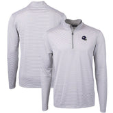 Minnesota Vikings Cutter & Buck Big & Tall Virtue Eco Pique Micro Stripe Tri-Blend Quarter-Zip Jacket - Gray outlet