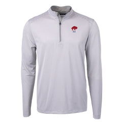 Buffalo Bills Cutter & Buck Big & Tall Virtue Eco Pique Micro Stripe Tri-Blend Quarter-Zip Jacket - Gray outlet
