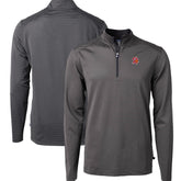 Tampa Bay Buccaneers Cutter & Buck Big & Tall Virtue Eco Pique Micro Stripe Tri-Blend Quarter-Zip Jacket - Black cheap