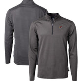Arizona Cardinals Cutter & Buck Big & Tall Virtue Eco Pique Micro Stripe Tri-Blend Quarter-Zip Jacket - Black outlet