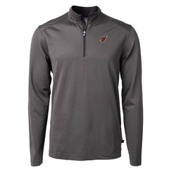 Arizona Cardinals Cutter & Buck Big & Tall Virtue Eco Pique Micro Stripe Tri-Blend Quarter-Zip Jacket - Black outlet