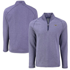 Baltimore Ravens Cutter & Buck Peshastin Eco Fleece Tri-Blend Raglan Recycled Quarter-Zip Jacket - Heather Purple sale