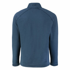 Denver Broncos Cutter & Buck Peshastin Eco Fleece Tri-Blend Raglan Recycled Quarter-Zip Jacket - Heather Navy online