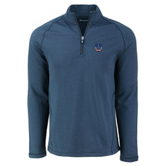 Indianapolis Colts Cutter & Buck Peshastin Eco Fleece Tri-Blend Raglan Recycled Quarter-Zip Jacket - Heather Navy discount