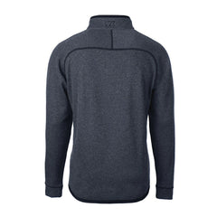 Los Angeles Chargers Cutter & Buck Big & Tall Mainsail Sweater-Knit Raglan Half-Zip Jacket - Heather Navy cheap