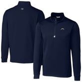 Los Angeles Chargers Cutter & Buck Big & Tall Traverse Stretch Quarter-Zip Top - Navy discount