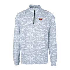 Washington Commanders Cutter & Buck Big & Tall Traverse Eco Camo Tri-Blend DryTec Quarter-Zip Jacket - Charcoal online