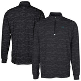 Carolina Panthers Cutter & Buck Big & Tall Traverse Eco Camo Tri-Blend DryTec Quarter-Zip Jacket - Black for sale