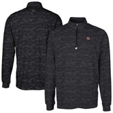 New York Giants Cutter & Buck Big & Tall Traverse Eco Camo Tri-Blend DryTec Quarter-Zip Jacket - Black on sale