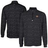 San Francisco 49ers Cutter & Buck Big & Tall Traverse Eco Camo Tri-Blend DryTec Quarter-Zip Jacket - Black sale