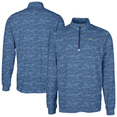 Los Angeles Chargers Cutter & Buck Big & Tall Traverse Eco Camo Tri-Blend DryTec Quarter-Zip Jacket - Navy online