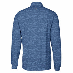 Los Angeles Chargers Cutter & Buck Big & Tall Traverse Eco Camo Tri-Blend DryTec Quarter-Zip Jacket - Navy online