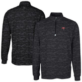 Tampa Bay Buccaneers Cutter & Buck Big & Tall Traverse Eco Camo Tri-Blend DryTec Quarter-Zip Jacket - Black cheap