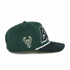 Milwaukee Bucks '47 Dropshadow Rope Hitch Adjustable Hat - Hunter Green/Black | 47 brand on sale