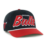 Chicago Bulls '47 Dropshadow Rope Hitch Adjustable Hat - Black/Red | 47 brand for sale