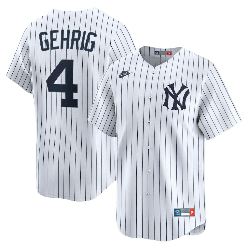 Lou Gehrig New York Yankees Throwback Cooperstown Collection Limited Jersey - White | Nike