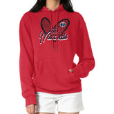 Washington Wizards G-III 4Her by Carl Banks Women's Leopard Heart Graphic Fleece Pullover Hoodie - Red cheap