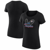Oklahoma City Thunder G-III 4Her by Carl Banks Women's Super-Slim Fit Lightweight Leopard Heart T-Shirt - Black on sale