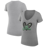 Boston Celtics G-III 4Her by Carl Banks Women's Super-Slim Fit Lightweight Leopard Heart V-Neck T-Shirt - Heather Gray discount