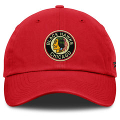 Chicago Blackhawks Fanatics Decades Collection Adjustable Hat Red