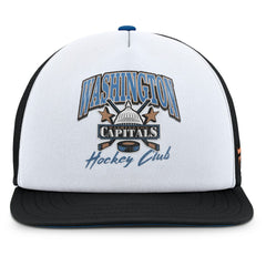 Washington Capitals Fanatics Decades Collection Foam Front Snapback Hat White/Black