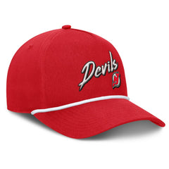 New Jersey Devils Fanatics Decades Collection A-Frame Rope Adjustable Hat Red