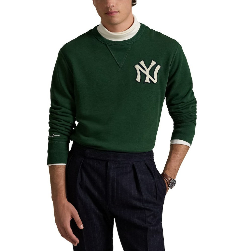 New York Yankees Polo Ralph Lauren Pullover Sweatshirt - Green