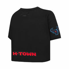 C.J. Stroud Houston Texans Pro Standard Women's Player Name & Number Cropped Boxy T-Shirt - Black discount